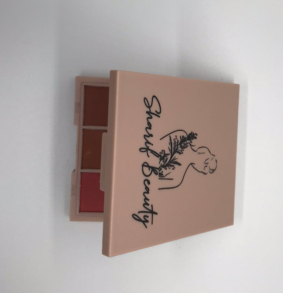 Earthy Blush Eyeshadow Palette – Warm Nudes & Rosy Tones
