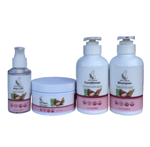Glow & Nourish Hair Therapy 4-Step Herbal Hair Wellness System