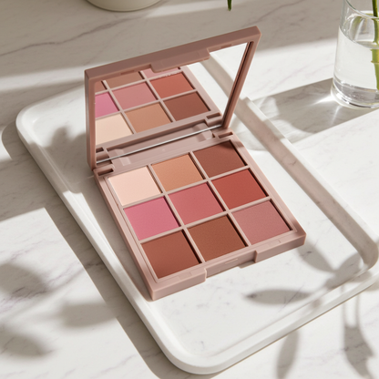 Blush Terra Bloom Eyeshadow Palette Warm Nudes & Rosy Tones