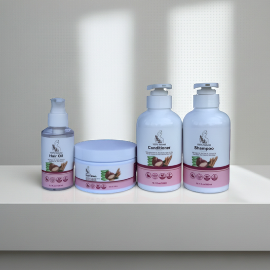 Glow & Nourish Hair Therapy 4-Step Herbal Hair Wellness System