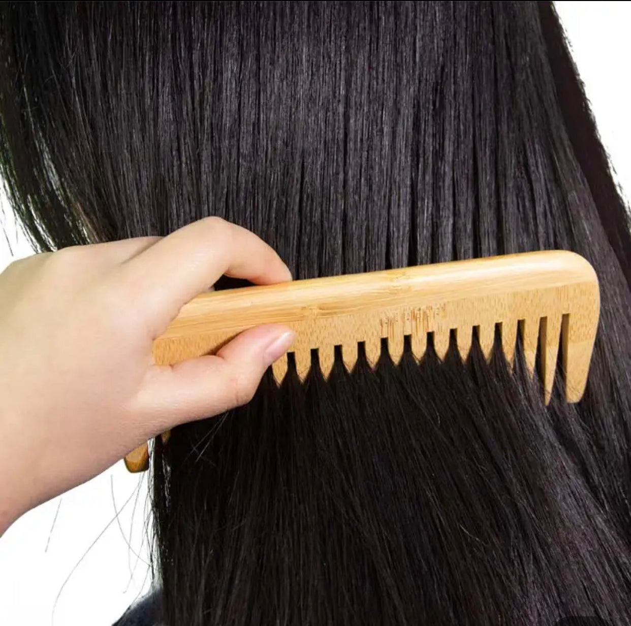 Organic Bamboo Comb set for women, men and kids suit All Hair Types