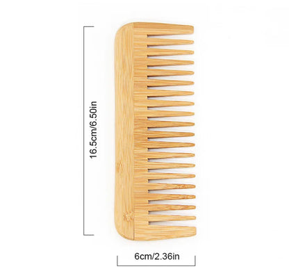 Wide tooth detangling comb