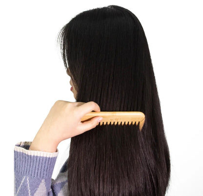 Organic Bamboo Comb set for women, men and kids suit All Hair Types