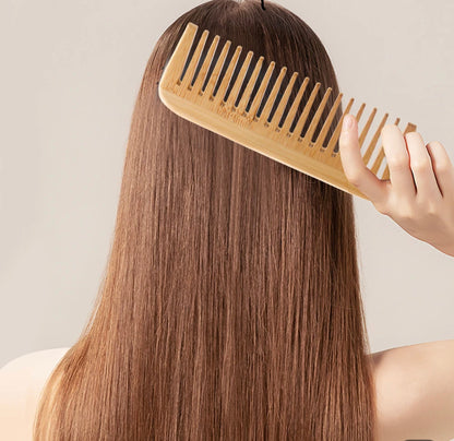 Organic Bamboo Comb set for women, men and kids suit All Hair Types