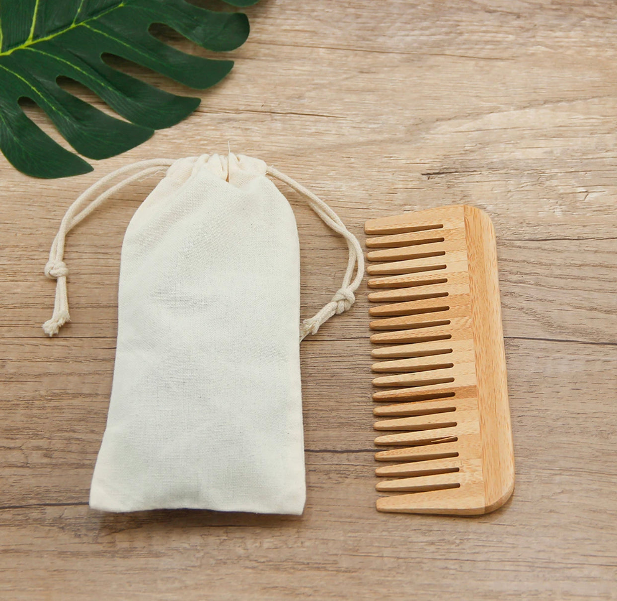 Organic Bamboo Comb set for women, men and kids suit All Hair Types