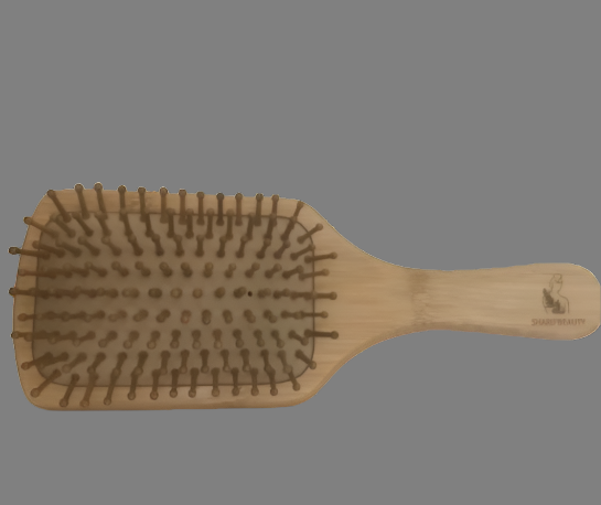 Eco- Friendly paddle Hair Brush With Organic Cotton Bag for Women, Men and Kids gives you Healthy Hair