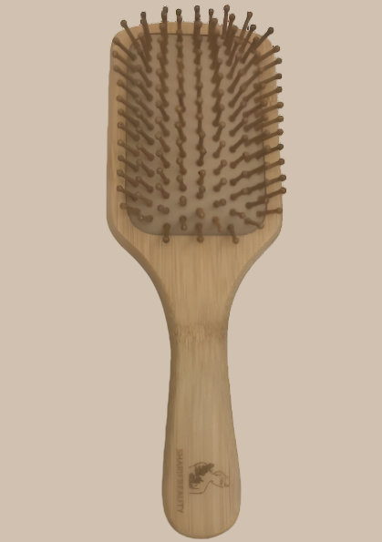 Eco- Friendly paddle Hair Brush With Organic Cotton Bag for Women, Men and Kids gives you Healthy Hair