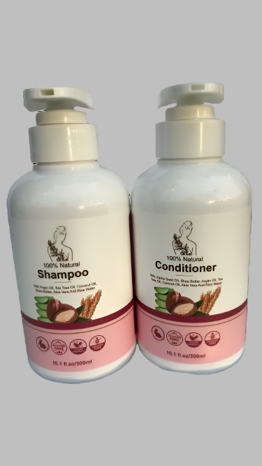 100% Natural Organic Vegan Hair Shampoo Set