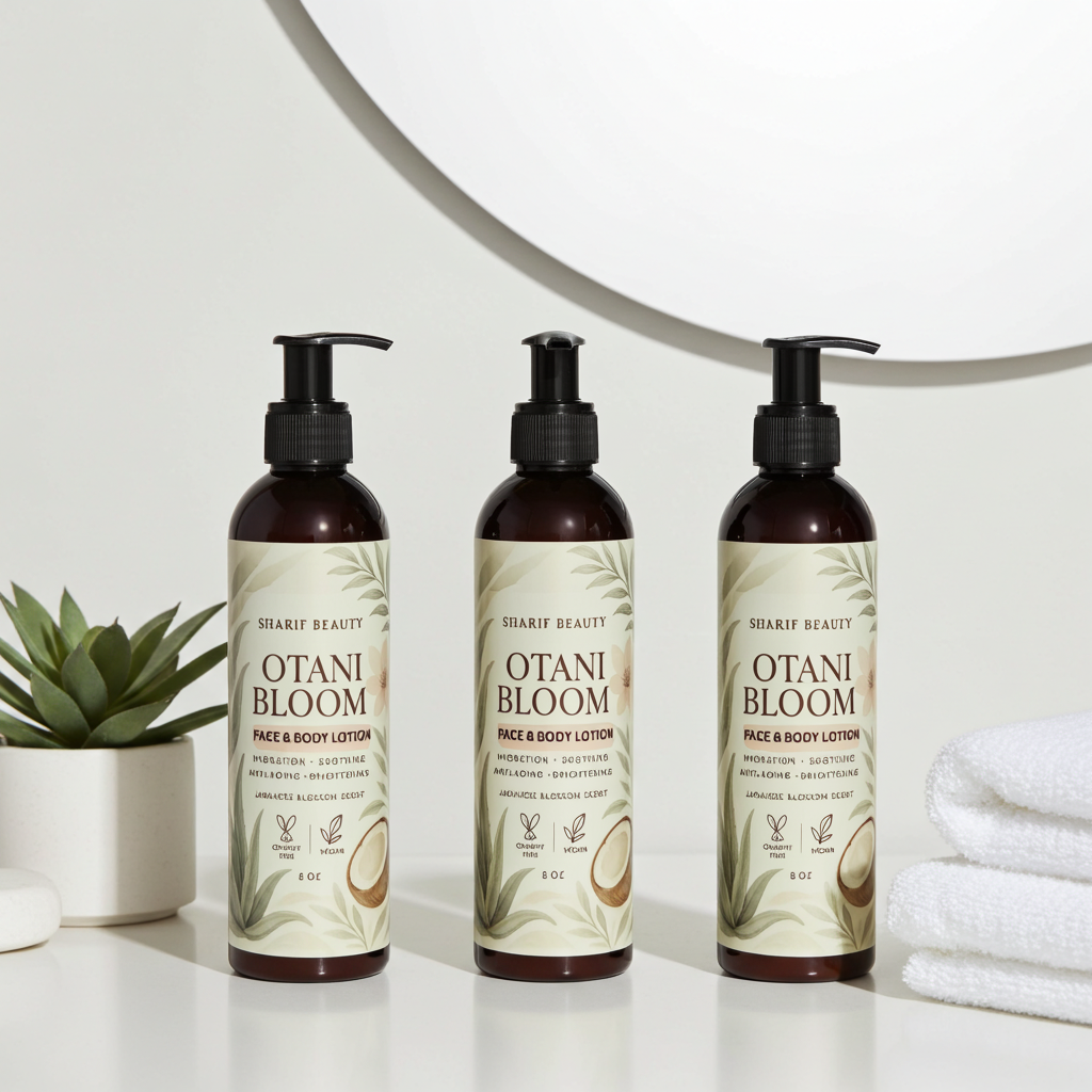 Otani Bloom face and body lotion 3- pack